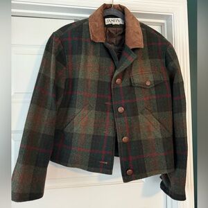Jason Kole Women's Green Plaid Utility / Chore Jacket